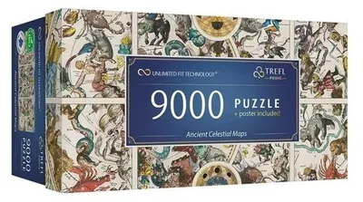 Produktbild von Puzzle 9000 Uft Alte Himmelskarten 81031