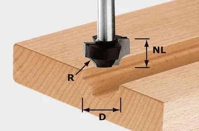 Image de Fraise quart de rond HW S8 D23/R6 - FESTOOL - 491007