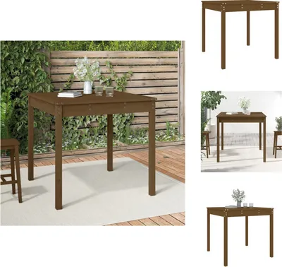 Produktbild von vidaXL Gartentisch Honigbraun 82,5x82,5x76 cm Massivholz Kiefer -  Gartentische