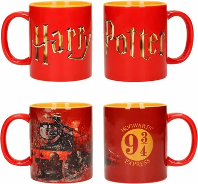 Produktbild von Hogwarts-Logo-Tassen-Set, Keramik, 2er-Pack