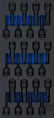 Obrázek produktu pro BGS technic Tool Tray 1/3: Impact Bit Socket Set, 2990 mm, 408 mm, 2,99 kg