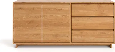 Produktbild von Gloire-Kommode aus Massivholz, 160 cm, Eiche, Modern