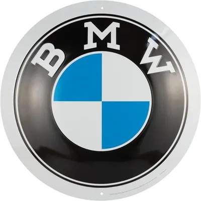 Image de Nostalgic-Art - Plaque en tôle 35 cm ronde - BMW - Logo