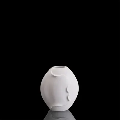 Obrázek produktu pro Goebel Kaiser Porcelánová váza Montana, váza na květiny, dekorace, porcelán, bílá, 14 cm, 14001853