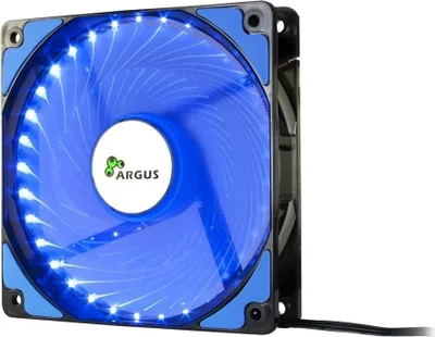 Obrázok produktu pre Inter-Tech L-12025, Ventilátor, 12 cm, 1200 ot/min, 54 m³/h, Čierna, Modrá
