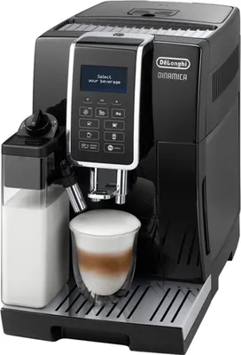 Obrázok produktu pre De’Longhi Dinamica Ecam 350.55.B, Espresso kávovar, 1,8 L, Kávové zrná, Vstavaný mlynček, 1450 W, Čierna, Nerezová oceľ