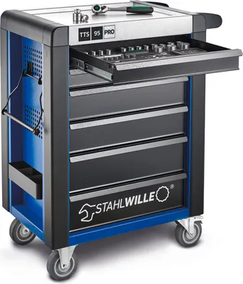 Produktbild von STAHLWILLE Werkstattwagen 95/6 PRO 6 Schubl. 496 x 827 x 1020 mm  blau, RAL 270 30 35; schwarz, RAL 9005