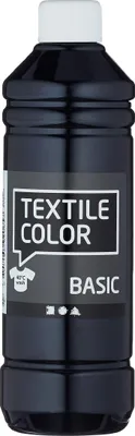 Produktbild von Creativ Company Textile Color, 500 ml, Schwarz, Waschbar, 1 Stück(e)
