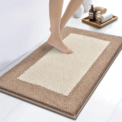 Image de Tapis de bain 50 x 76 cm, antidérapant, lavable, pour la douche, la baignoire et le sol