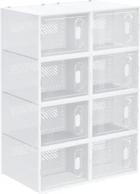 Produktbild von 4goodz 8-teiliges Set Sneakerbox Schuhboxen - Schuhorganizer