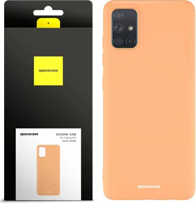 Image de Coque en silicone SPACECASE Coque en silicone pour Galaxy A51 Orange