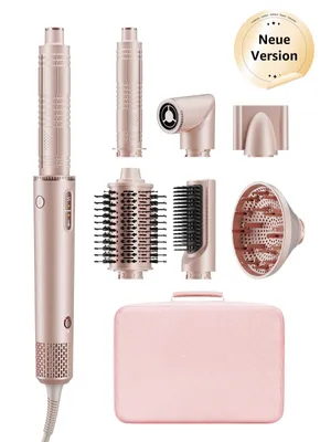 Produktbild von MCURO Warmluftbürste 7-in-1 Multihaarstyler 110000 U/Min,Lockenstab Auto-Wrap Ionen Föhn Airstyler,Hairstyler,Haartrockner,Lockenstab & Glätteisen,mit Reisebox