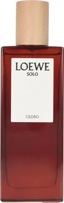 A bottle of Loewe Solo Cedro Eau de Toilette for men.