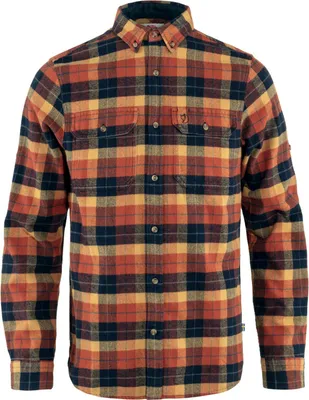 Produktbild von Fjällräven Fjäll Räven Herren Singi Heavy Flanellhemd Autumn Leaf-Dark Navy S