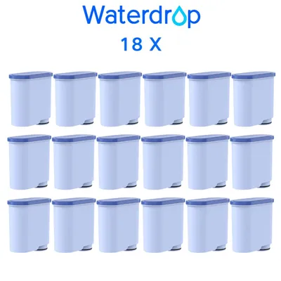 A grid of 18 water filters with the brand name and quantity displayed above.