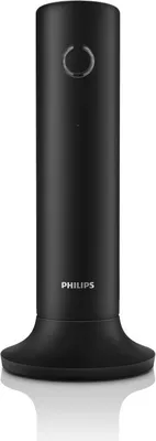 Produktbild von Philips M4501B/34, DECT-Telefon, Kabelgebundenes Mobilteil, Freisprecheinrichtung, 50 Eintragungen, Anrufer-Identifikation, Schwarz