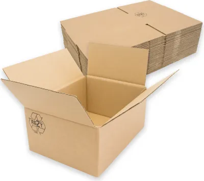 Produktbild von 25x Faltkarton 1-wellig Innenmass: 200x150x90mm KP125 1.20B (W_groß / K_200)