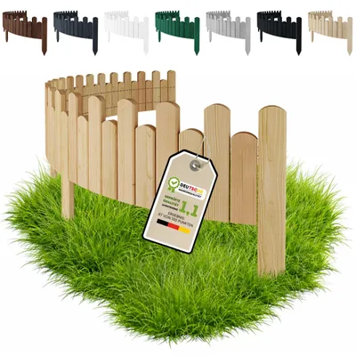 Obrázek produktu pro Floranica Rolovací obrubník dřevo 200 x 30 cm vlnitý Přírodní
