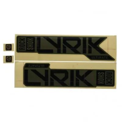 Produktbild von Gabel DecalKit RockSh.Lyric Ult.27,5/29" Gloss Black für Gloss Green