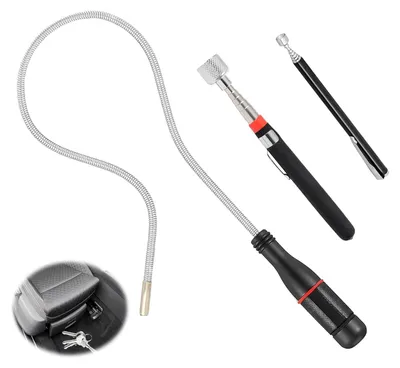Obrázok produktu pre Magnetický vyťahovací nástroj 3-dielna súprava, teleskopický magnet, pre dielňu