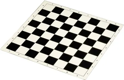 Produktbild von Rollbares Schachbrett Kunststoff 50 mm schwarz creme 44x44 cm
