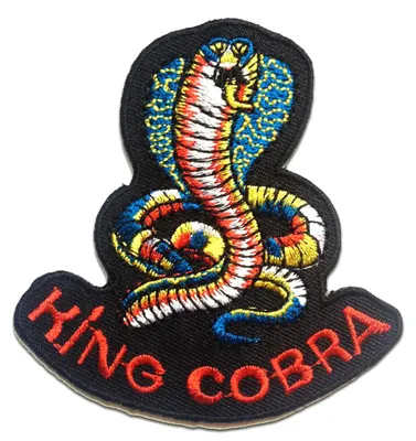 Obrázok produktu pre King Cobra Biker - Záplata, Nažehľovacia záplata, Aplikácia, Aplikácia, Záplata, Nažehľovacia, Veľkosť: 7,8 x 7,9 cm