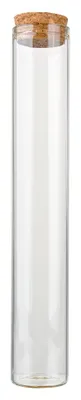 Imagen del producto de Recipiente de vidrio transparente Clayre & Eef, diámetro 3 cm, altura 18 cm