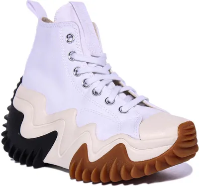Produktbild von Converse Run Star Motion Hi Schnürung Le wand Plattform Turnschuhe Weiß – undefined / Weiß