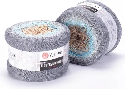 Obrázek produktu pro YarnArt Flowers Moonlight příze 250 g / 100 m - barva 3268 - pletací a háčkovací příze