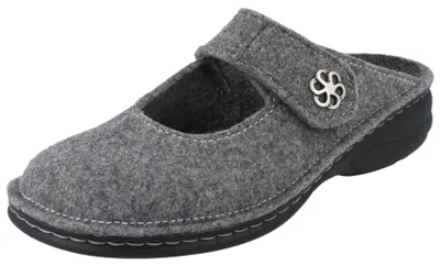 Produktbild von FINN COMFORT Brig Damen Hausschuhe grau Wollfilz - Größe: 42