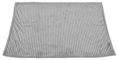 Imagen del producto de Manta de forro polar suave y esponjosa, ligera y transpirable, con un acabado fino, diseño sencillo y elegante, y tacto suave. Color: gris