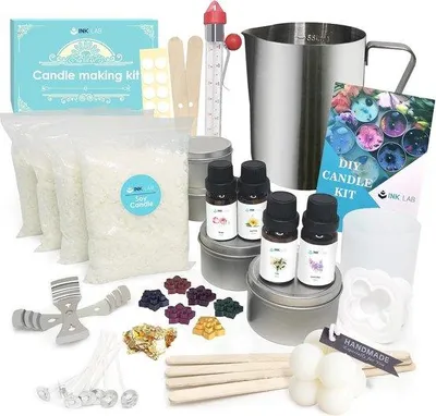 Produktbild von Famanu Kerzen-Set DIY – Kerzen selber machen mit Dochten und Formen