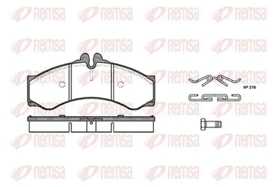 Produktbild von REMSA Bremsbeläge Satz Vorne Bremsklötze passend für MERCEDES-BENZ G-Klasse SUV (W463) 0614.00
