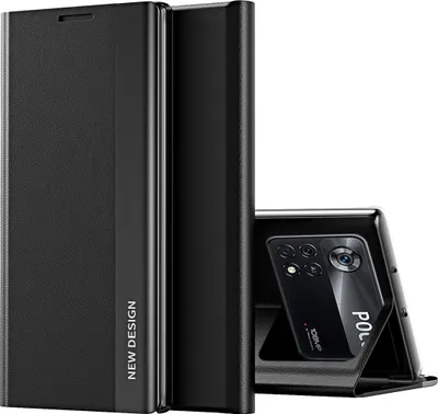 Immagine prodotto di Xiaomi Poco X4 Pro 5G Case, Custodia magnetica in Finto cuoio con funzione stand per Xiaomi Poco X4 Pro 5G nero