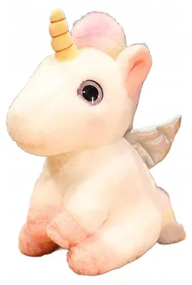 Produktbild von Granda Süßes Einhorn Plüschtier Weiß Kuscheltier 23 cm