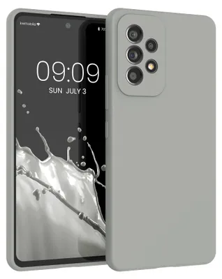 Produktbild von kwmobile Handyhülle für Samsung Galaxy A53 5G Hülle - Case Silikon - Kabelloses Laden - Schutzhülle Cover in Grau