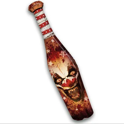 Produktbild von Clown Horror Kostüm Zubehör Gruselige Requisite Halloween Unheimlicher Fasching Clown Fratze Aufblasbar Maskerade Scary Funhouse, Farbe: Mehrfarbig