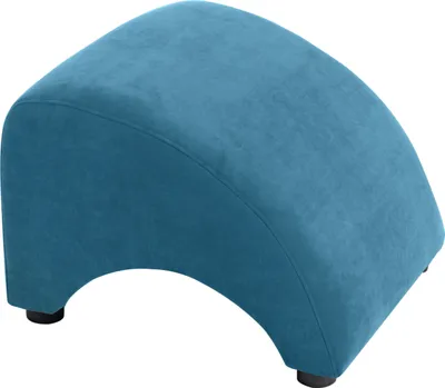 Produktbild von Max Winzer Hocker Brandford - Velourstoff petrol - Maße: 52 x 54 x 37 cm
