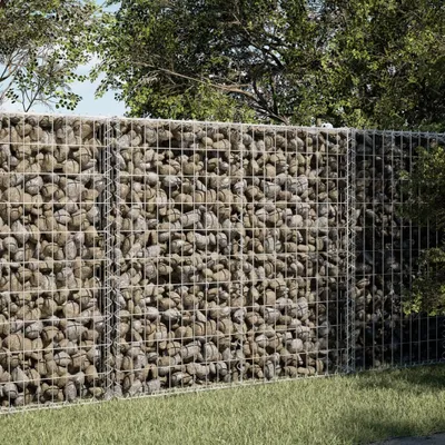 Obrázok produktu pre Maison Exclusive – Gabión s vekom 100 x 100 x 100 cm, pozinkovaná oceľ