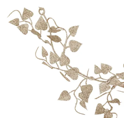 Image de Guirlande de feuilles d'or, 180 cm