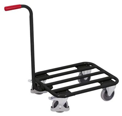 Produktbild von VARIOfit Griffroller mit Stahlrohrladefläche 605x500mm RAL 7016 Anthrazitgrau