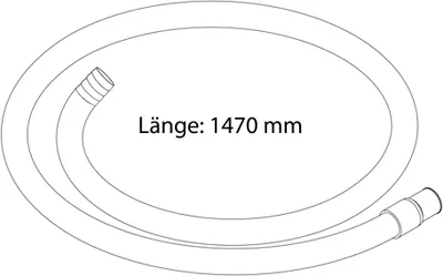 Produktbild von Ablaufschlauchverlängerung 1470 mm mit einer gesteckten Tülle Ø19 mm
