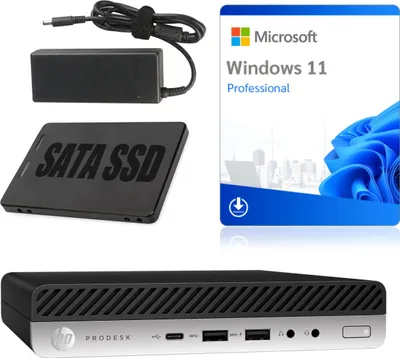 Zdjęcie produktu dla Komputer PC HP ProDesk 600 G5 Mini PC | Intel I5-9500T | 16 GB DDR4 | 256 GB SSD | Win11  | Klasa A
