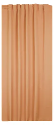 Produktbild von Verdunklungsgardine Blackout Kräuselband Vorhang 135 x 245 Gardine orange