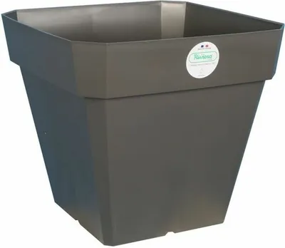 Produktbild von Blumentopf riviera grau quadratisch 40 x 40 cm