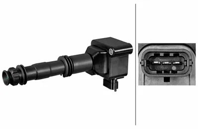 Produktbild von HELLA 5DA 358 290-151 Zündspule 12V für PORSCHE BOXSTER (986) 911 (996) 911 Cabriolet (996)