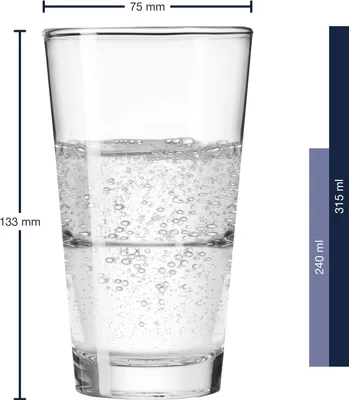 Zdjęcie produktu dla LEONARDO 010899, Przezroczysty, Szkło, 6 szt., 330 ml, 78 mm, 78 mm