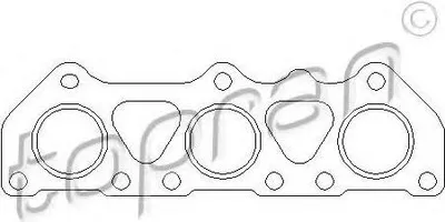 Produktbild von TOPRAN 110 505 Abgaskrümmerdichtung für AUDI A6 Avant (4F5, C6) Auspuffkrümmer