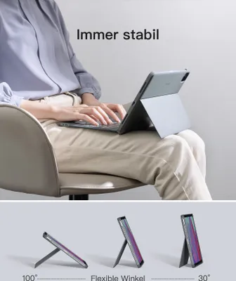 Obrázek produktu pro Inateck KB04111_GRAY, Klávesnice, Apple, iPad Air 11, Šedá, 1 kusů