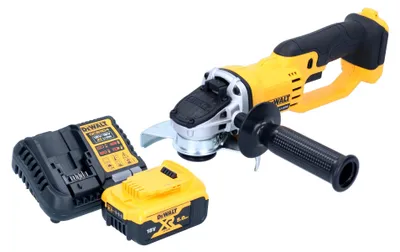 Zdjęcie produktu dla Akumulatorowa szlifierka kątowa DeWalt DCG 412 P1 18 V 125 mm + 1x akumulator 5,0 Ah + ładowarka